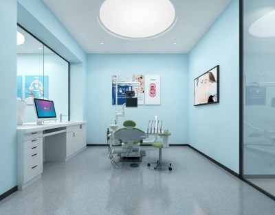 现代牙科口腔诊室3D模型下载